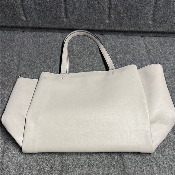 Nine West Grey Tote with Red Heart Accent - Picture 5 of 11